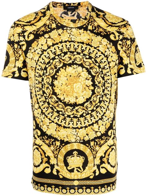 versace shirt camo rpint|versace barocco t shirt.